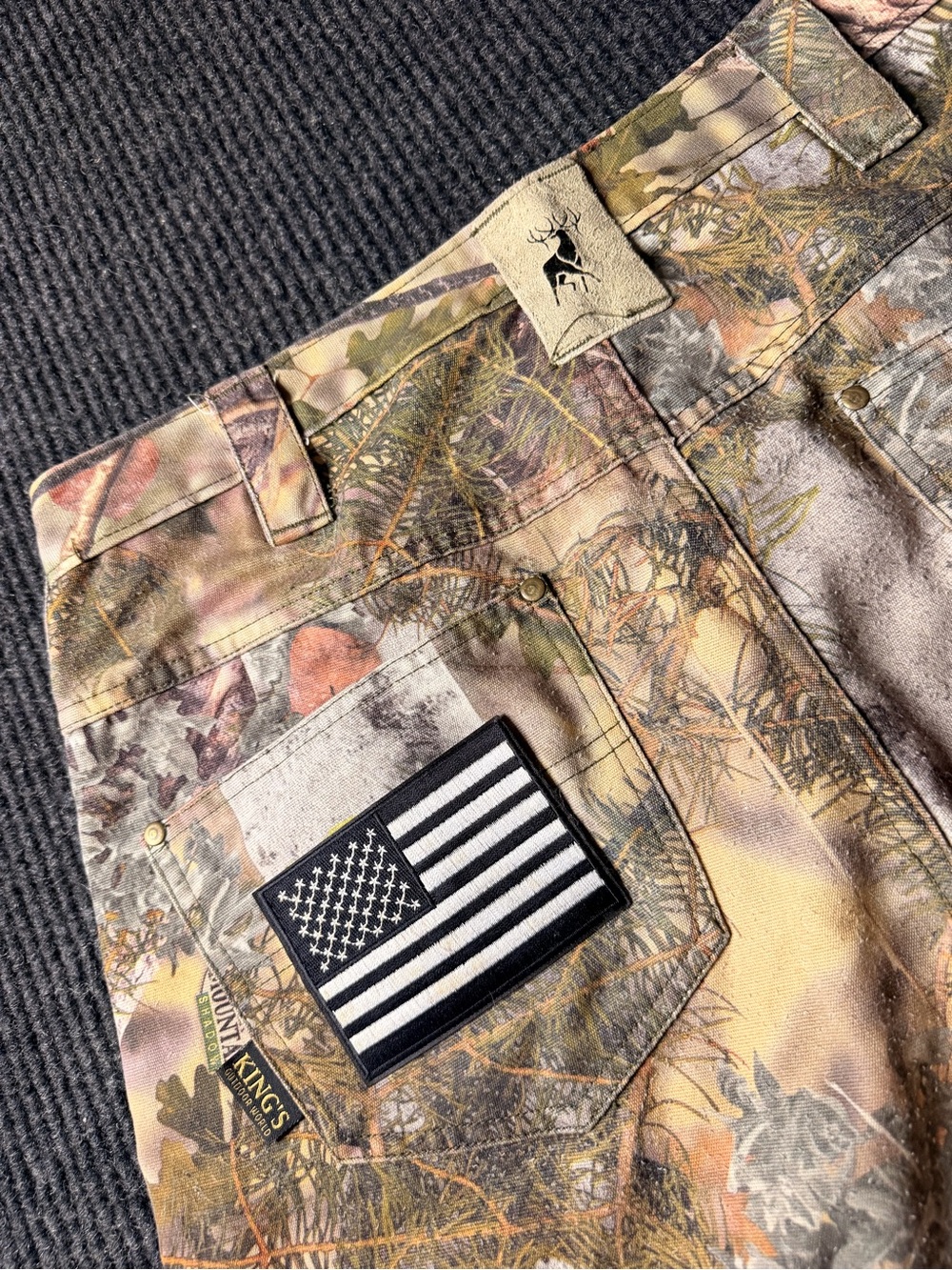King’s Camo Mountain Shadow Pants 34 Y2K Vintage Hunting Camo